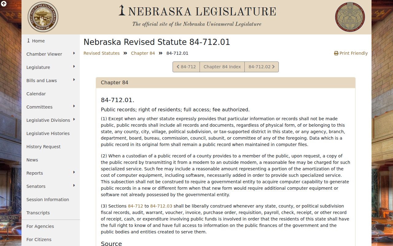 Clarkson court docket Nebraska public record definition statute