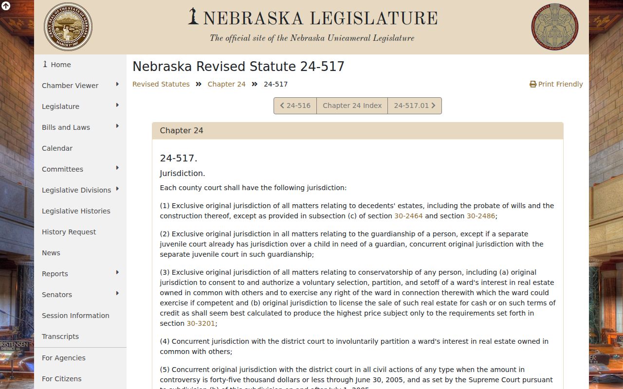 Colfax County criminal docket County Court jurisdiction statute