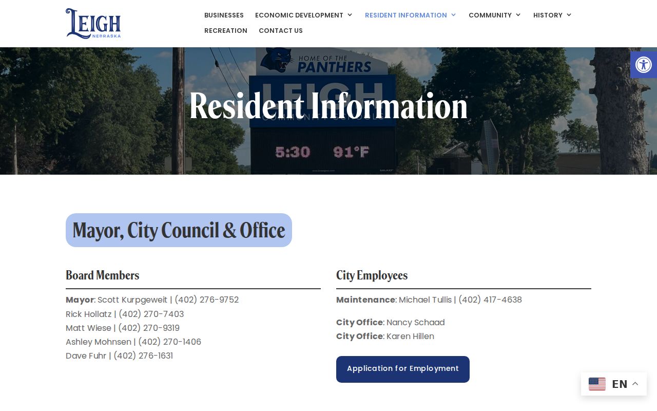 Leigh court docket local office information from official resident-information page