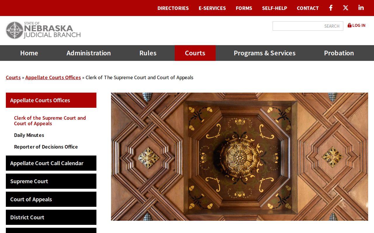 Leigh court docket distinction from Nebraska appellate clerk office