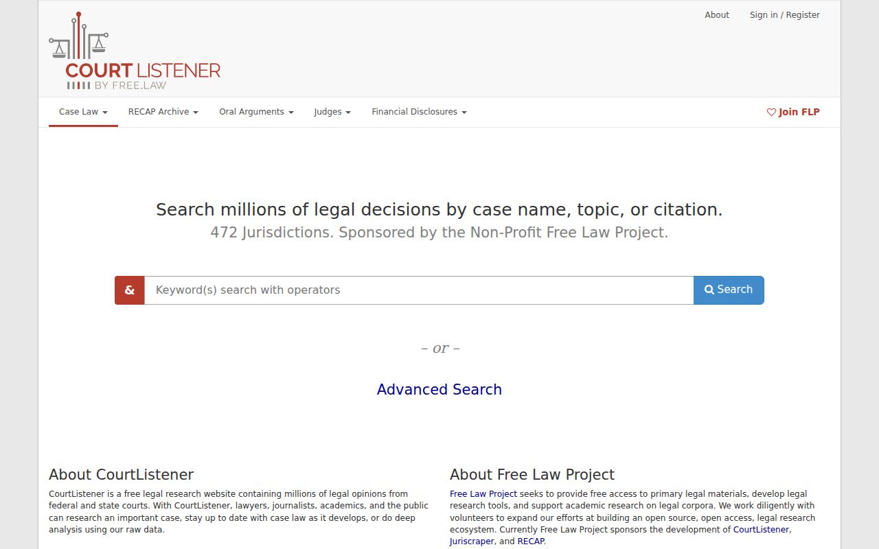 Rogers court docket CourtListener federal research source separate from Colfax County records